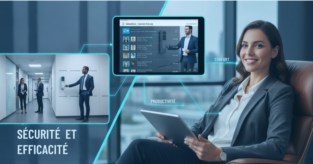 Contrôle d'accès intelligent sécurité maroc Domoclick societes residences hotels