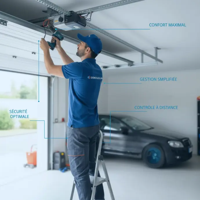 Motorisation rideaux et controle garage a distance maroc Domoclick