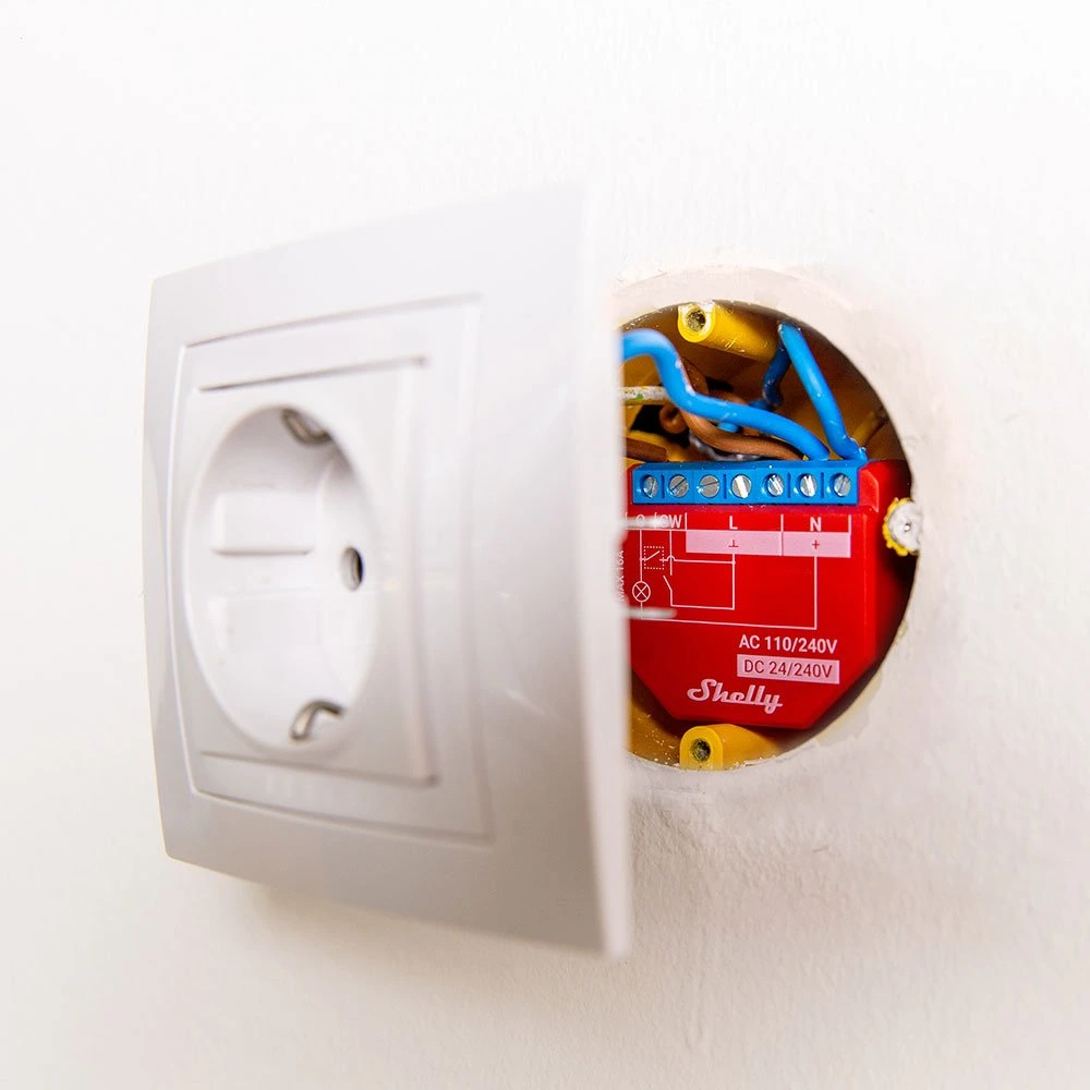 Shelly Plus 1PM intégration smart home — Domoclick.ma
