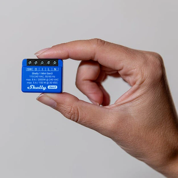 Shelly 1 Mini Gen 3 câblage domotique Maroc — Domoclick.ma