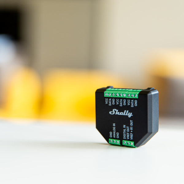 Shelly Plus Add-on PIR photorésistance — Domoclick.ma