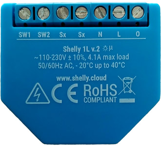 Shelly 1L domotique maroc domoclick.ma