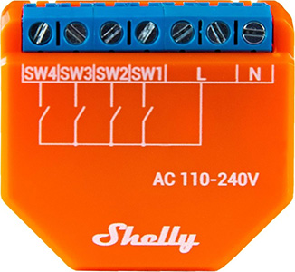 Shelly Plus i4 installation