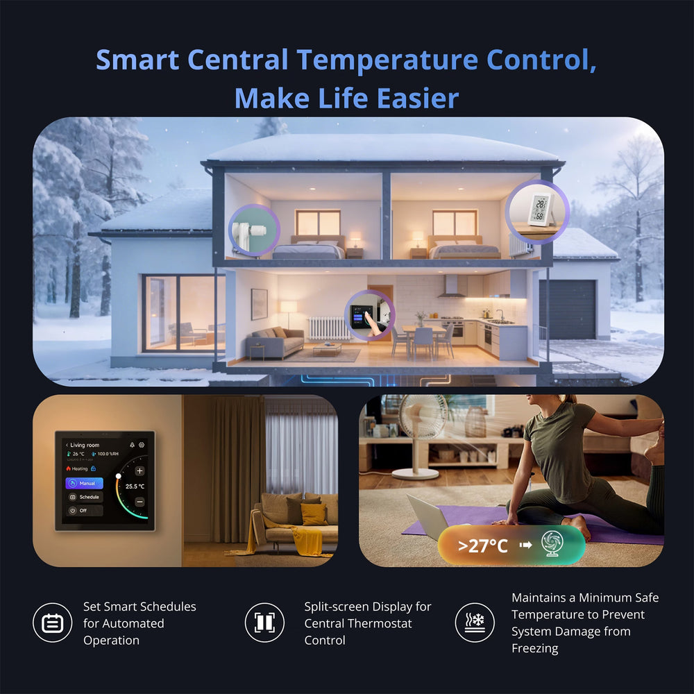 Panneau Domotique Intelligent Sonoff Noir