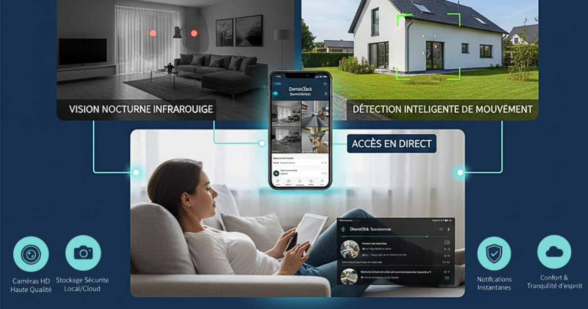 Camera surveillance securite connectee intelligente maroc Domoclick