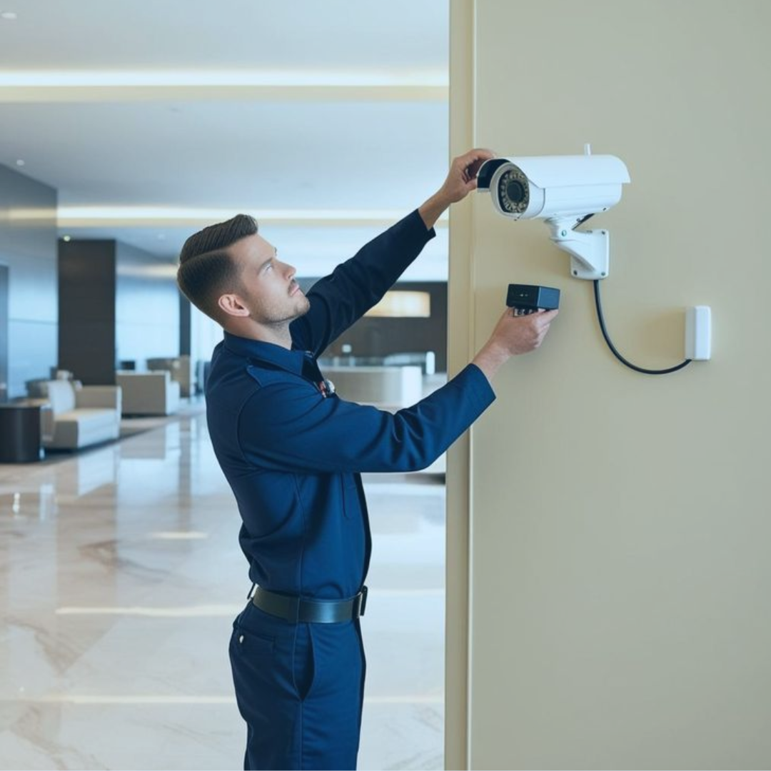 Installation camera surveillance connectee maison villa maroc Domoclick